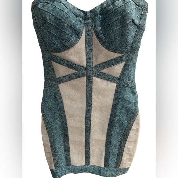 AKIRA - Denim Style Bandage Dress - Women’s Size S - Picture 3 of 7